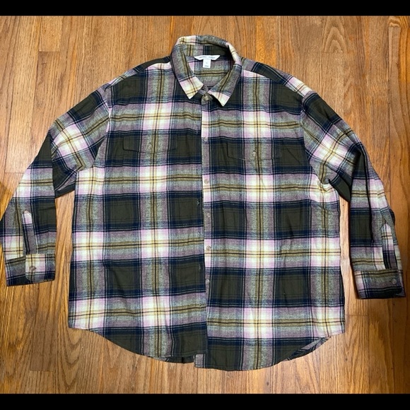 3 Old Navy Flannel Shirts Classic/Boyfriend - Picture 4 of 7